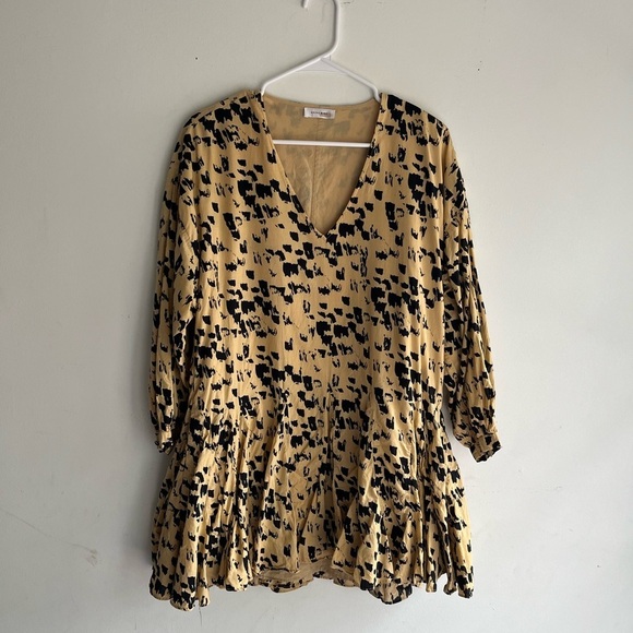 ANINE BING Painterly Leopard Peyton Dress Size XS - Picture 4 of 8